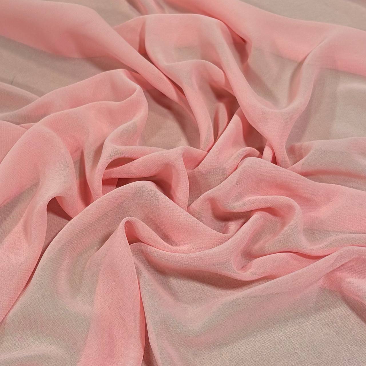 בד שיפון מולטי ורוד אפרסק