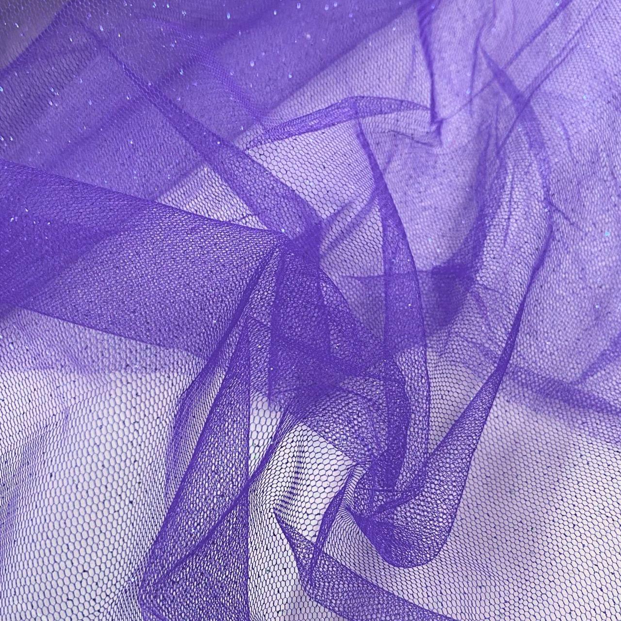 בד טול נצנצים סגול