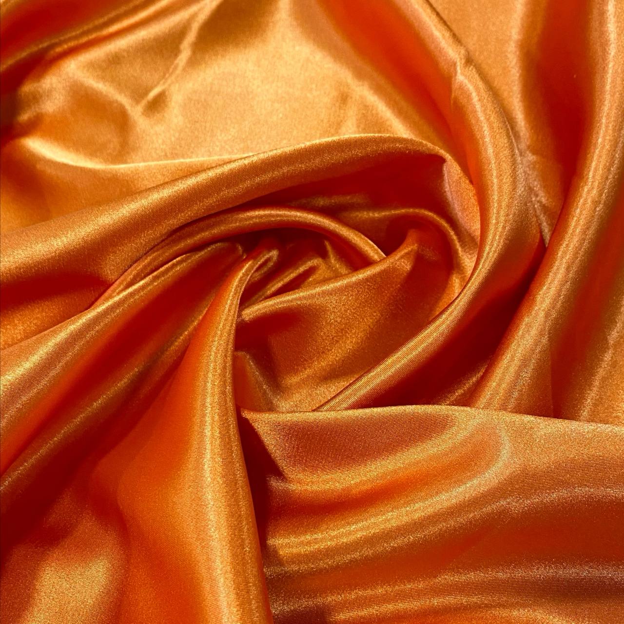 בד סאטן סילקי כתום