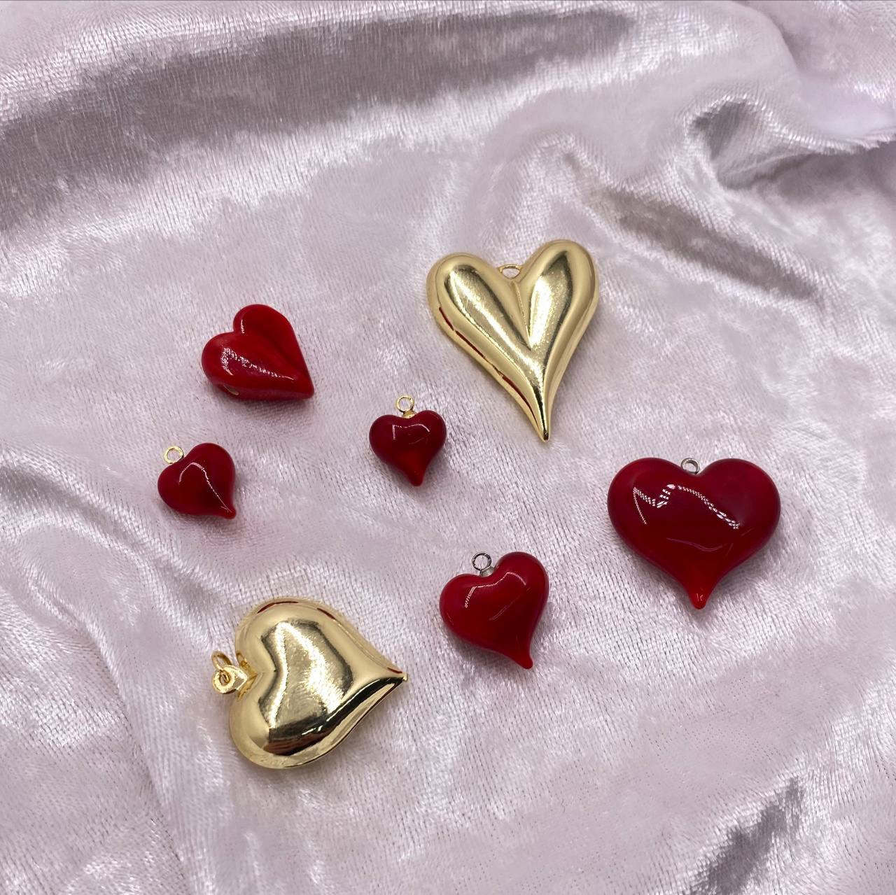 תליון זכוכית לב - קרן