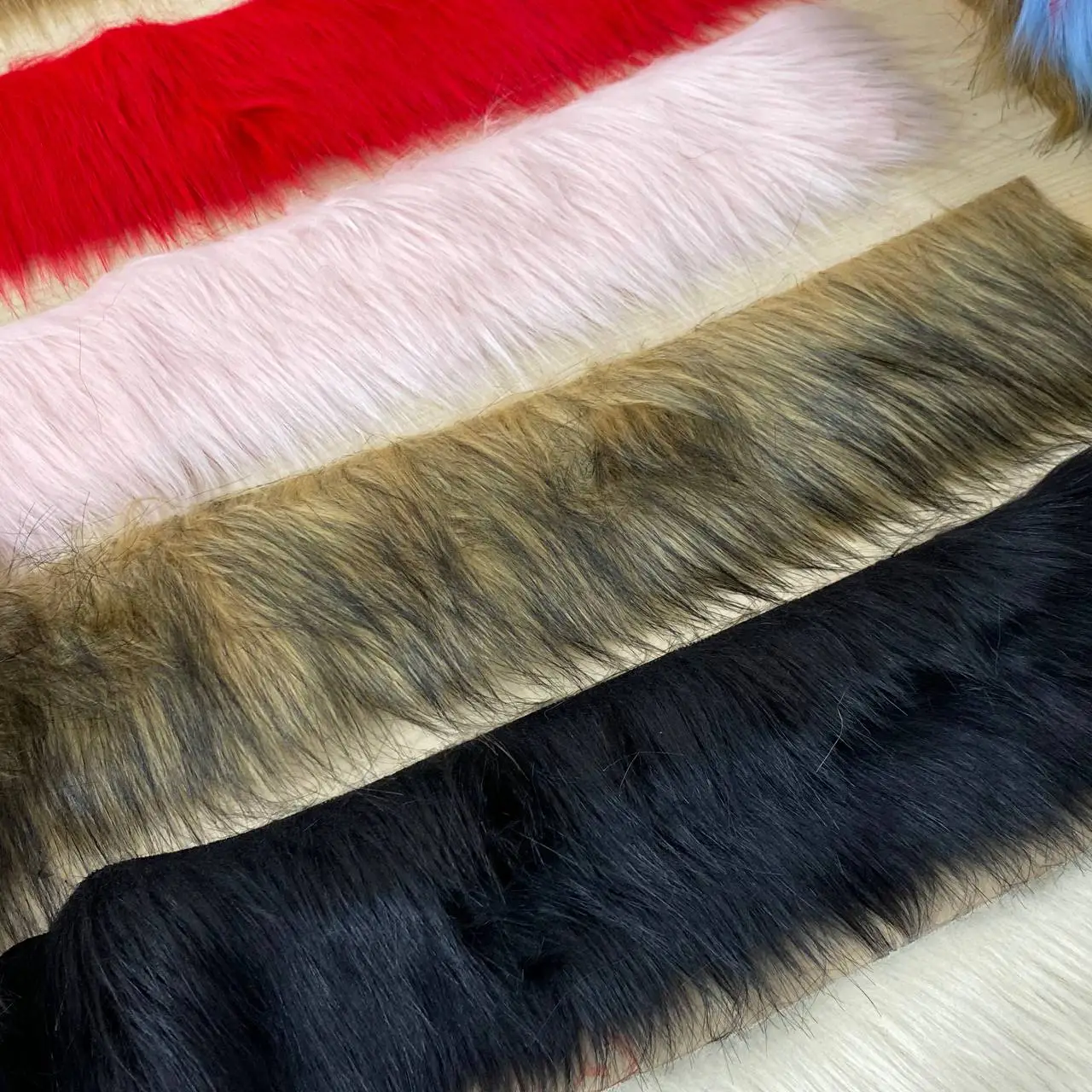 ⁦סרט פרווה עדין ורוד שחור-לבן⁩ – תמונה ⁦3⁩