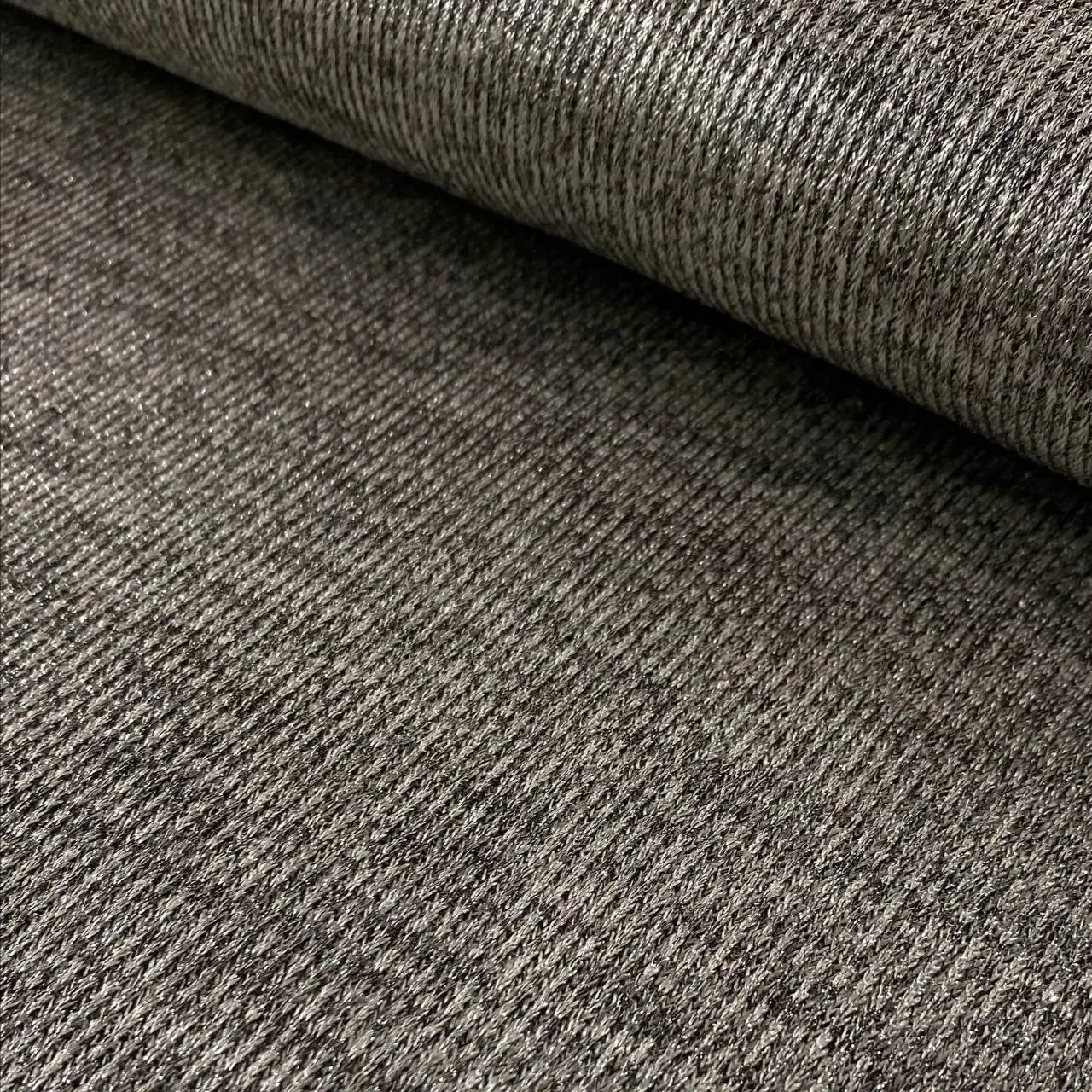 ⁦בד סריג לורקס מלאנג אפור אבן⁩ – תמונה ⁦2⁩