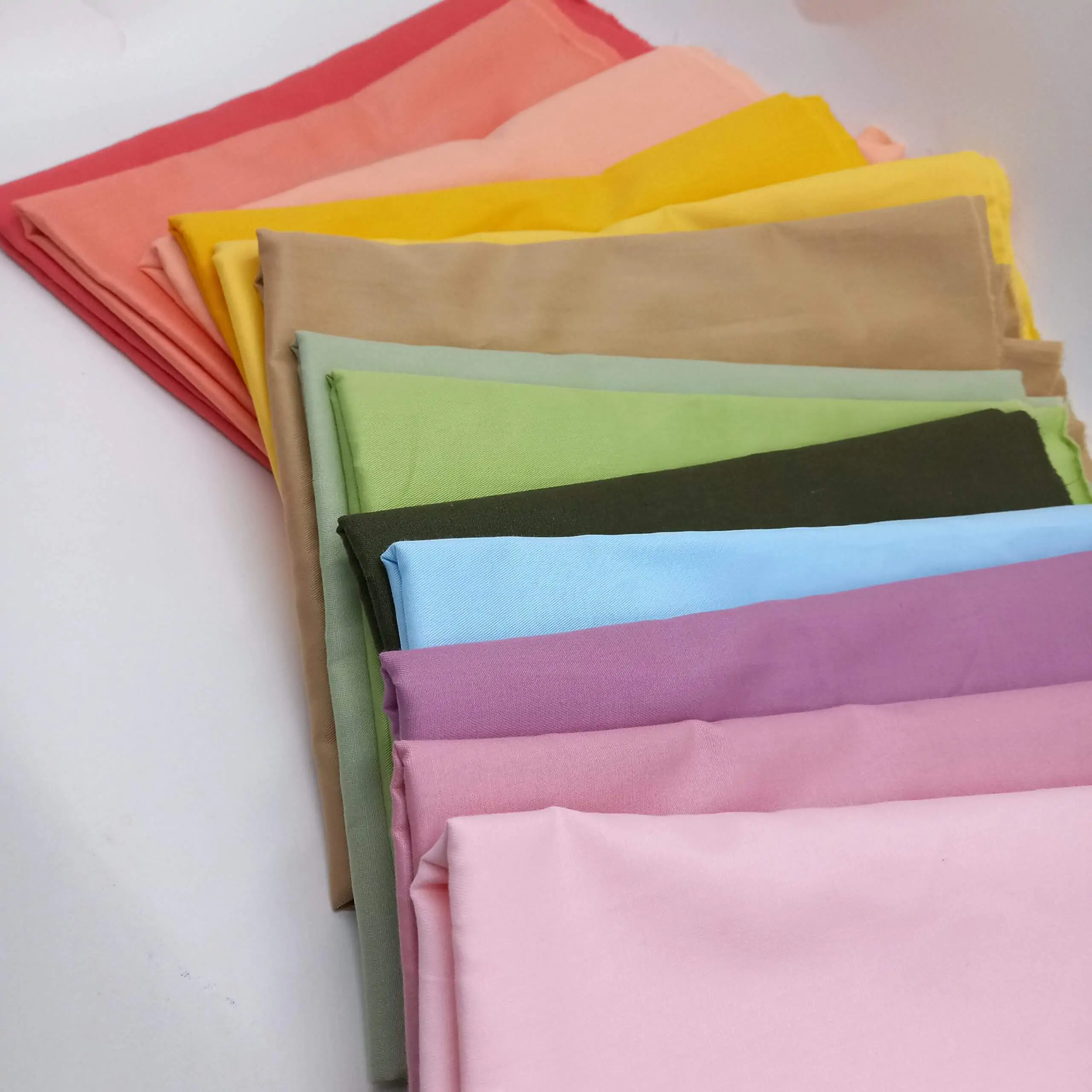 ⁦בד כותנה סלמון חלק⁩ – תמונה ⁦2⁩