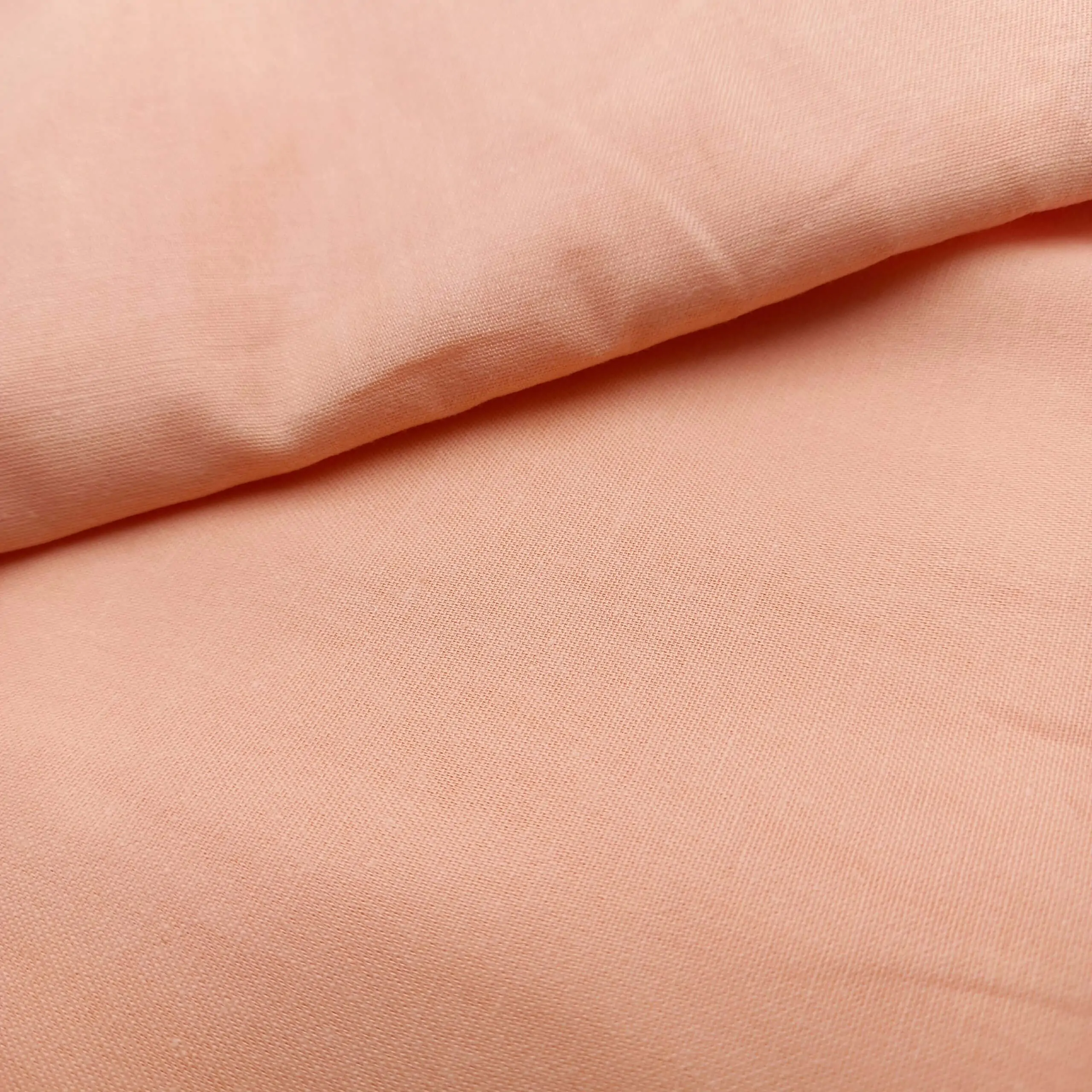 בד כותנה כתום בהיר חלק