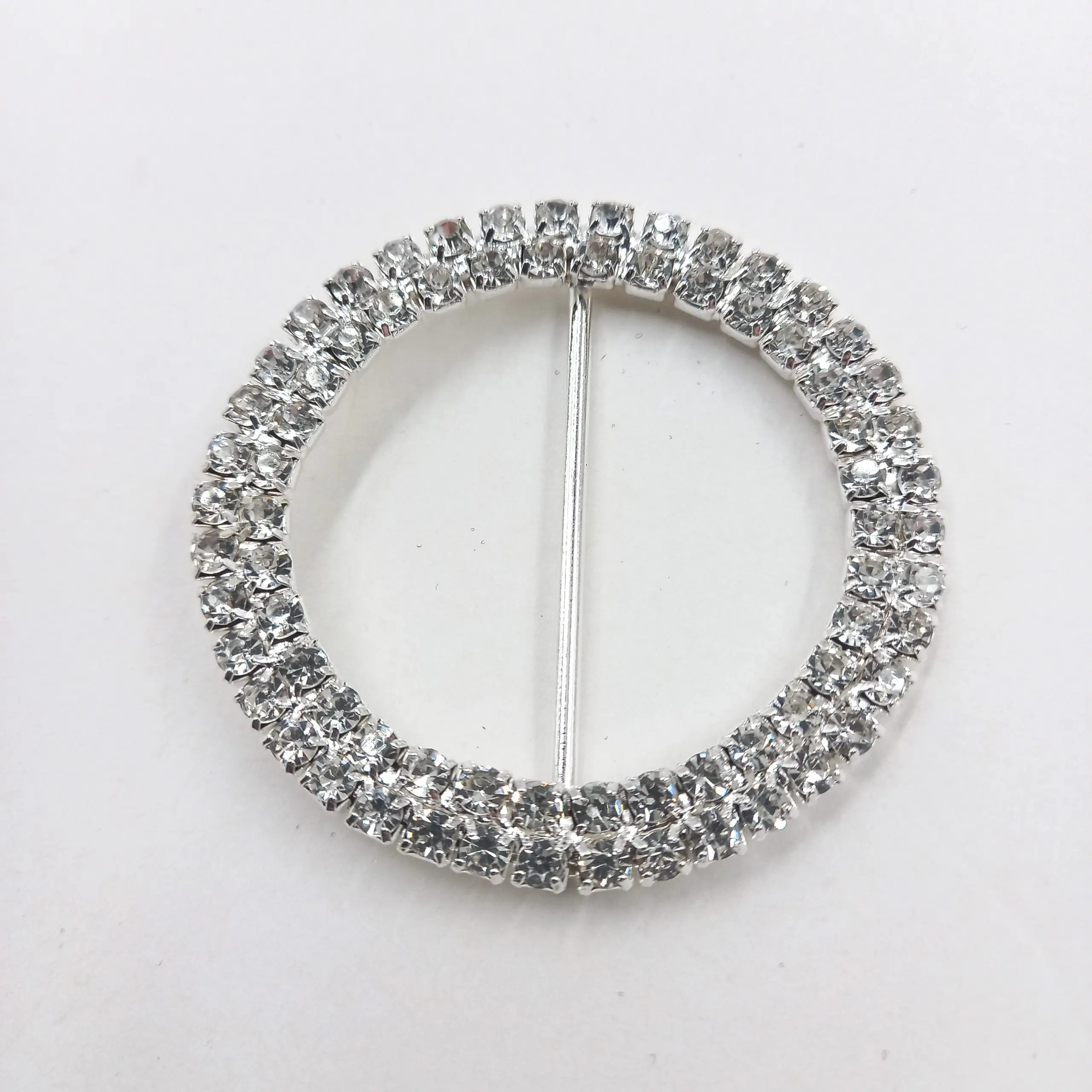 אבזם חגורה יהלומים עגול כפול 5