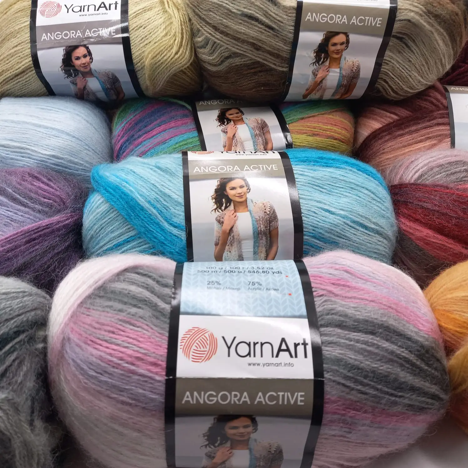 ⁦חוט סריגה אנגורה אקטיב⁩ – תמונה ⁦3⁩