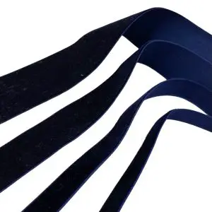 סרט קטיפה כחול כהה - 4-סמ