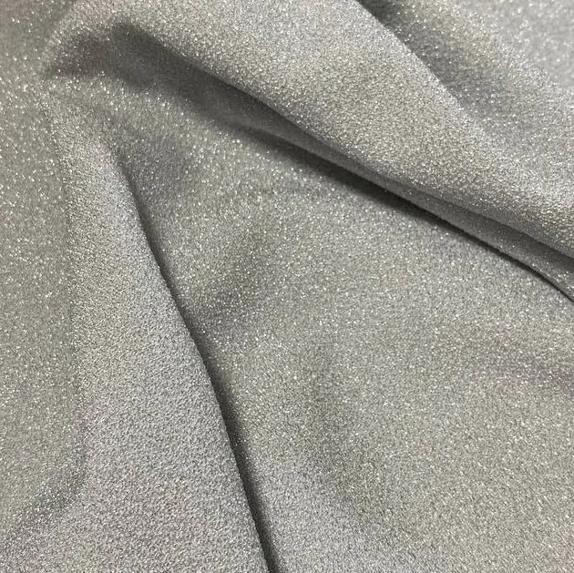 ⁦בד סריג לייקרה לורקס כסף לבן⁩ – תמונה ⁦2⁩