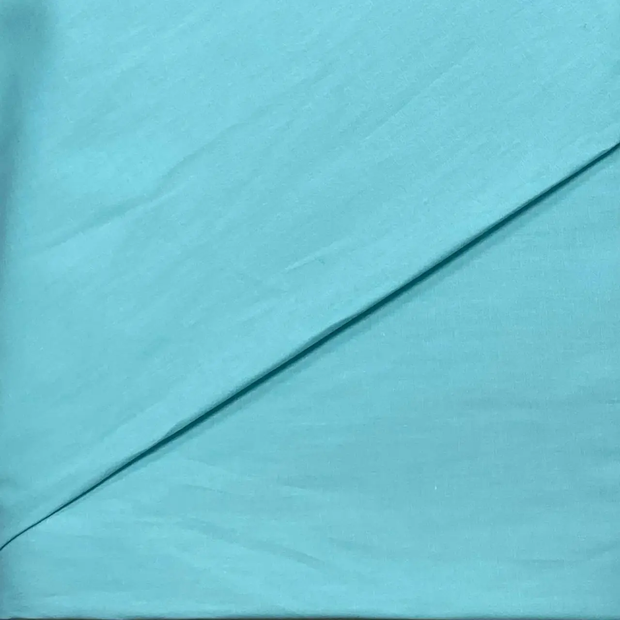 בד כותנה תכלת טורקיז חלק