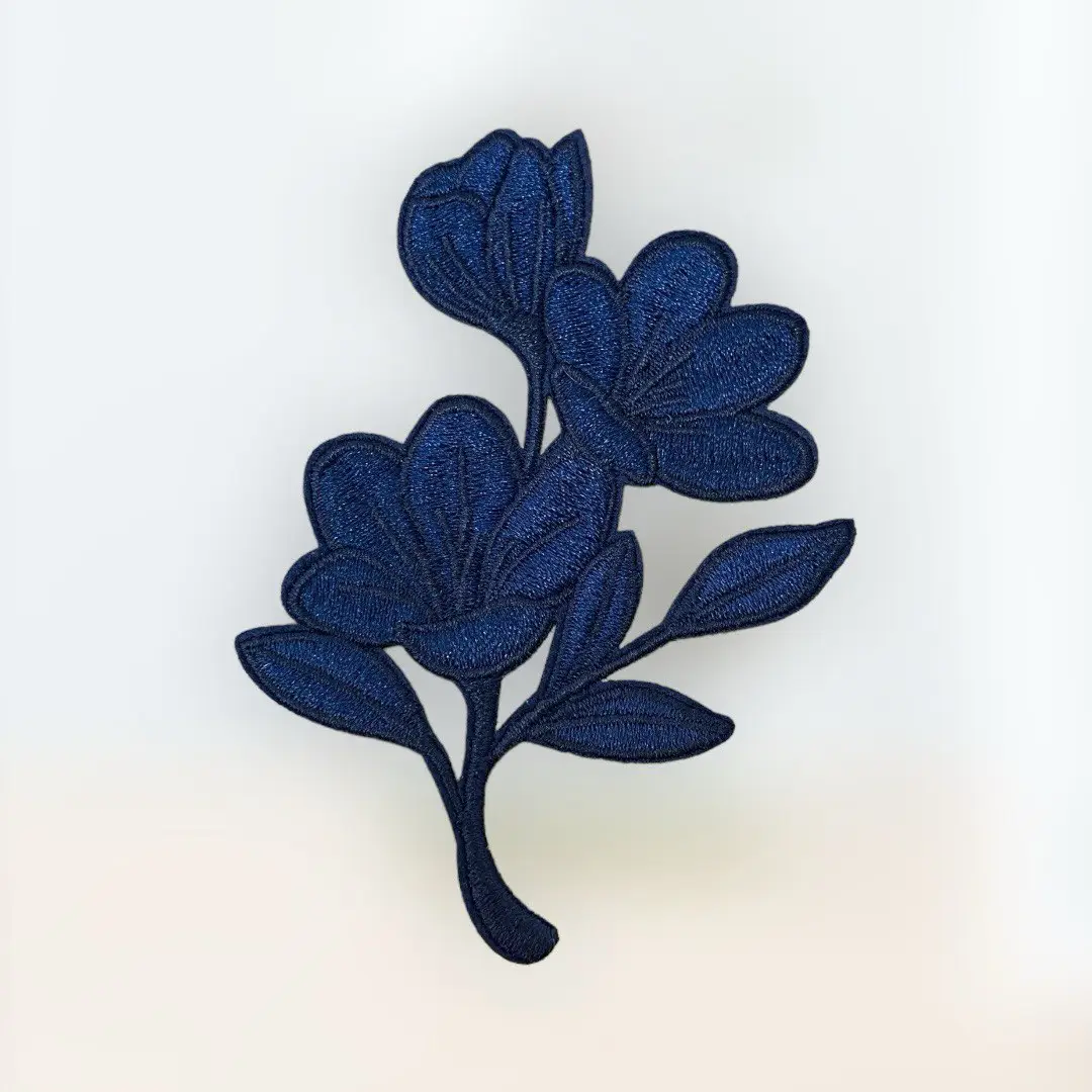 פאץ פרח כחול כהה