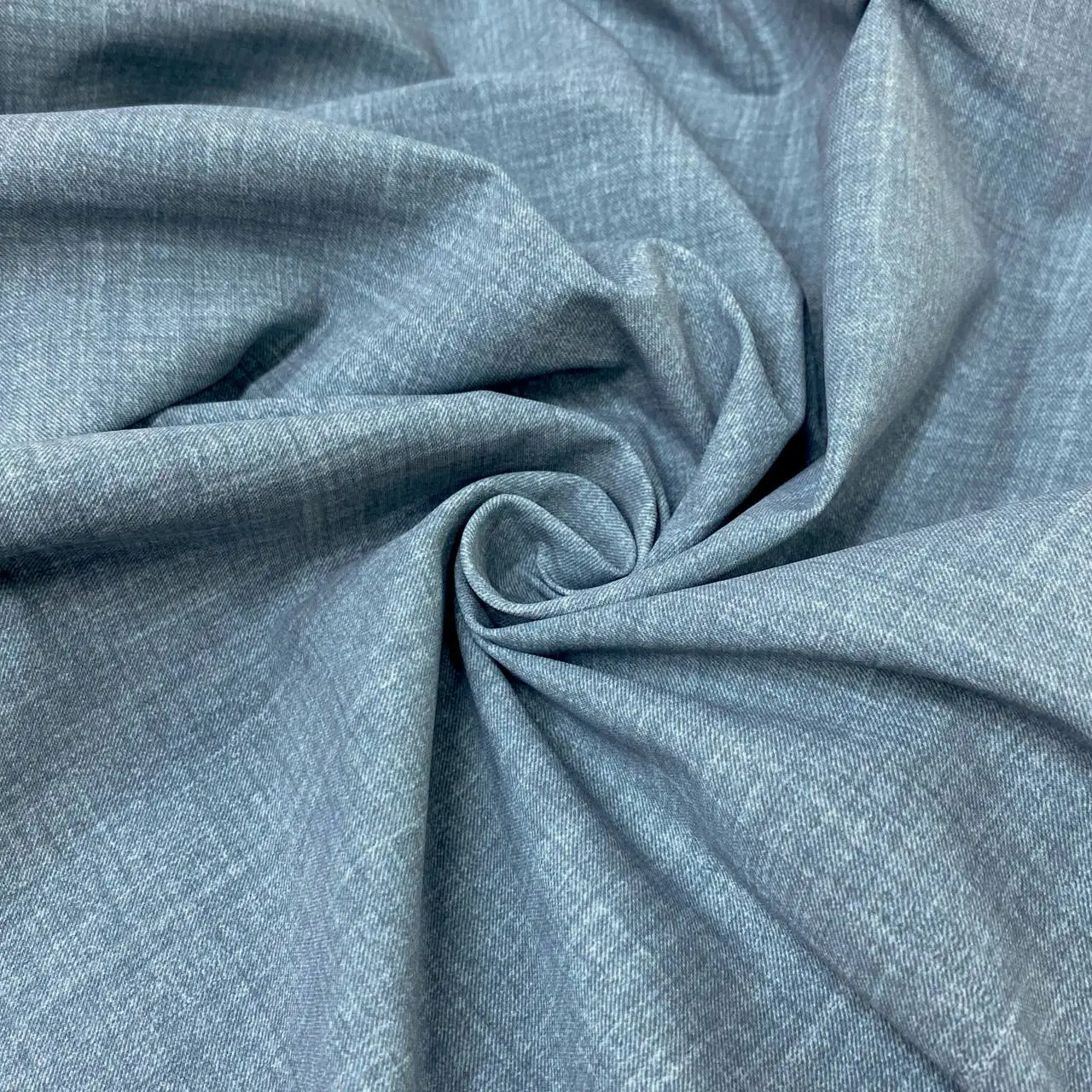 בד לייקרה דמוי גינס בהיר אפרפר