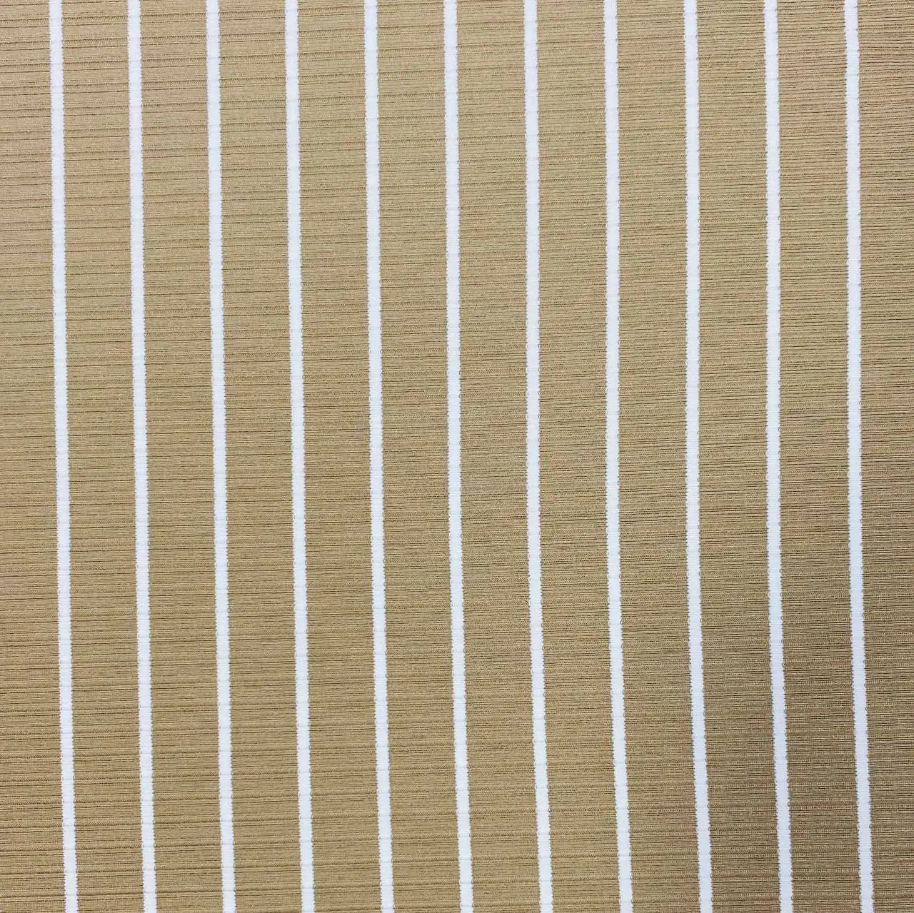 ⁦בד ריב לייקרה פסים בז לבן⁩ – תמונה ⁦3⁩