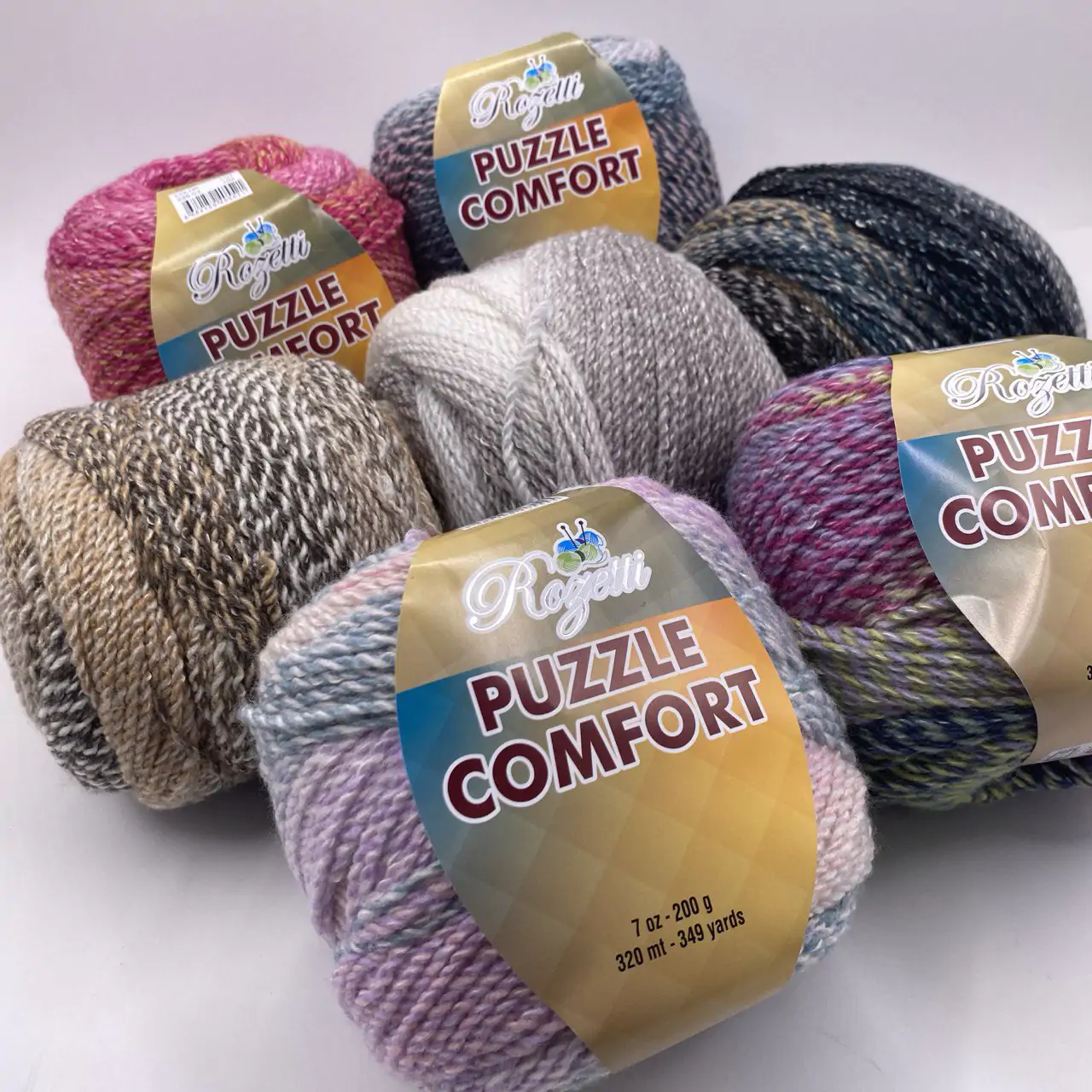 ⁦חוט סריגה רוזטי פאזל קומפורט⁩ – תמונה ⁦2⁩