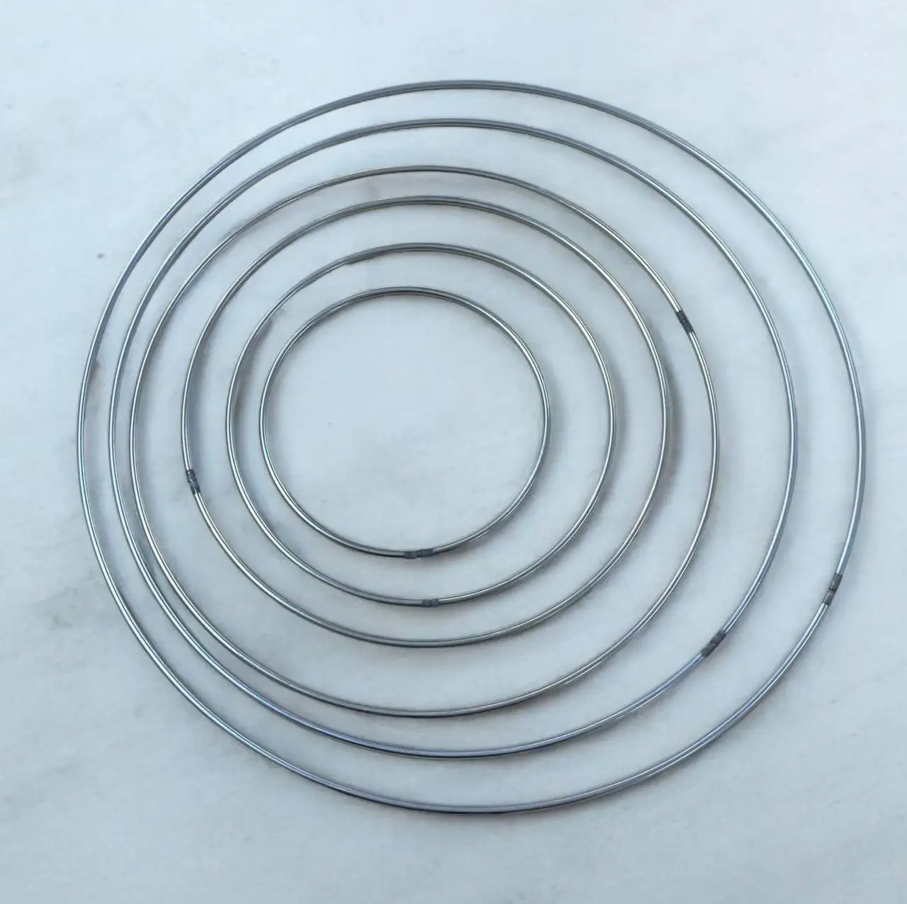 חישוק מתכת למקרמה כסף