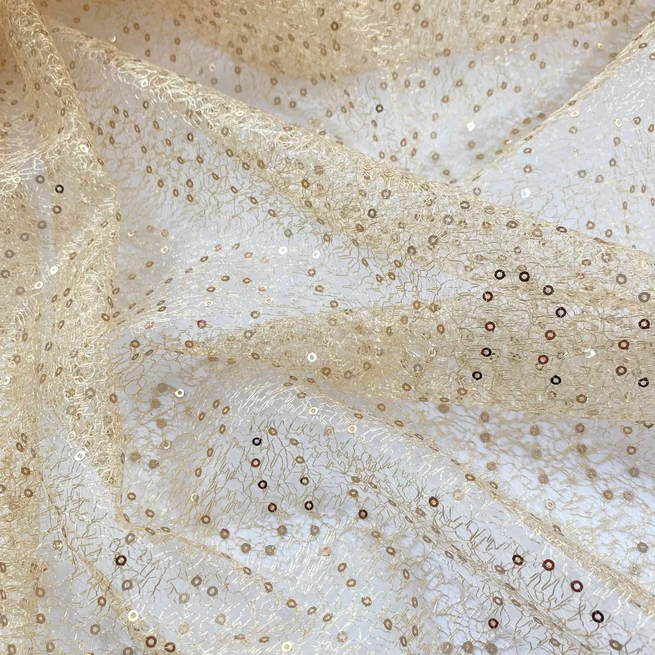 ⁦בד רשת קרושה דק פייט זהב⁩ – תמונה ⁦2⁩